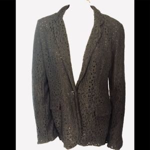 Dana Buchman black lace blazer